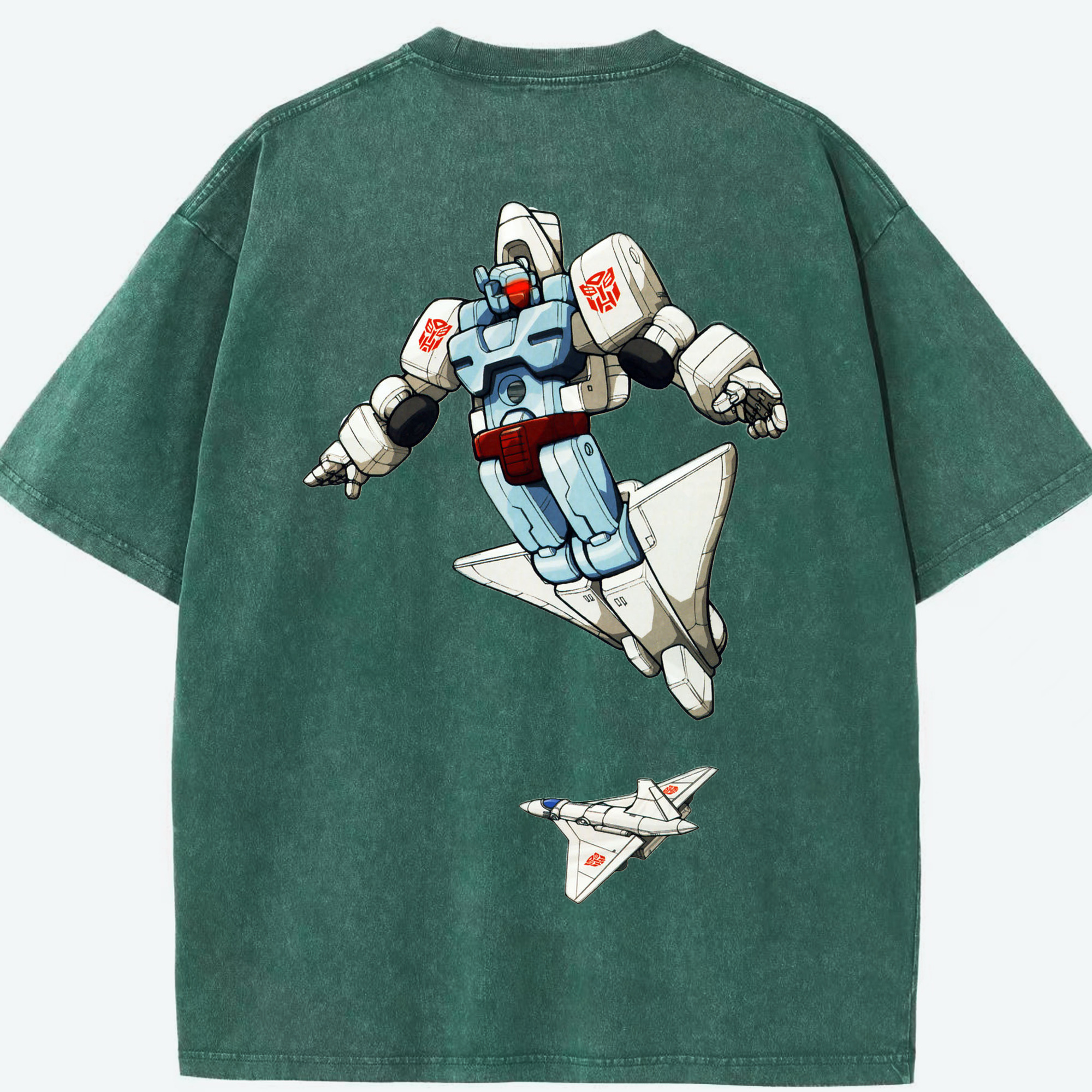 （画像用）  綿100% ヴィンテージ風 半袖Tシャツ（背面プリント）